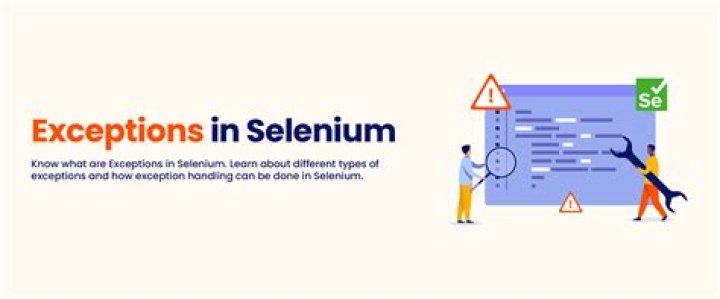 How do you handle exceptions in selenium