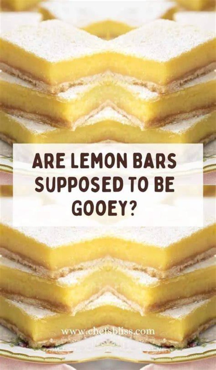 How do you know when Lemon Bars are done