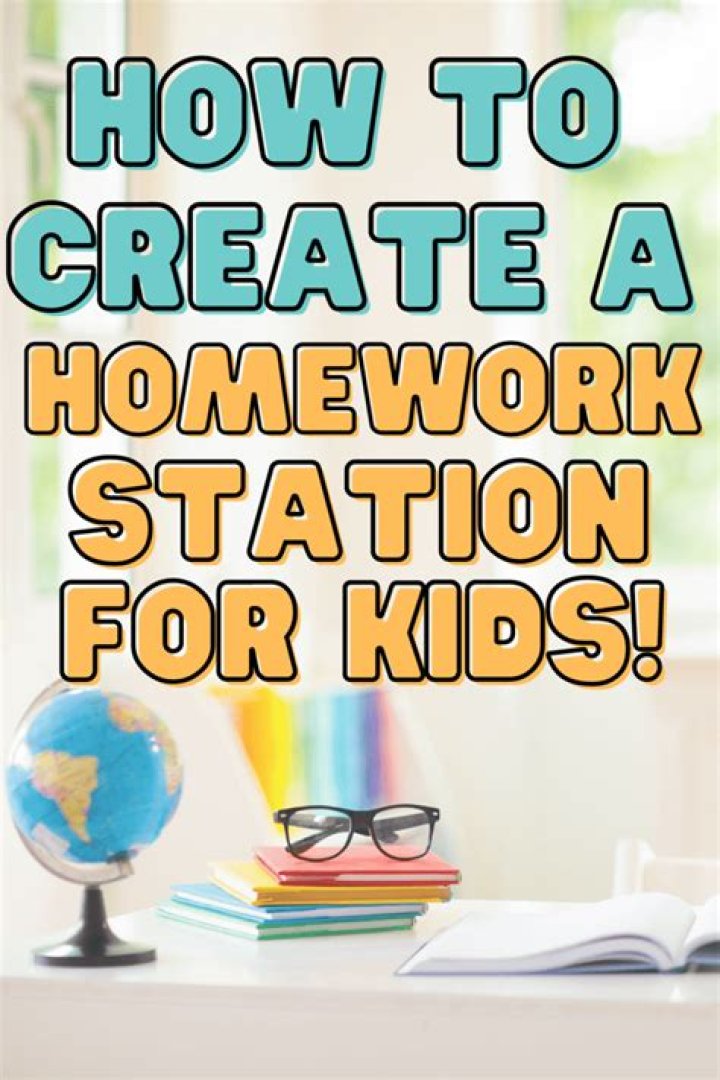How do you make a homework station?