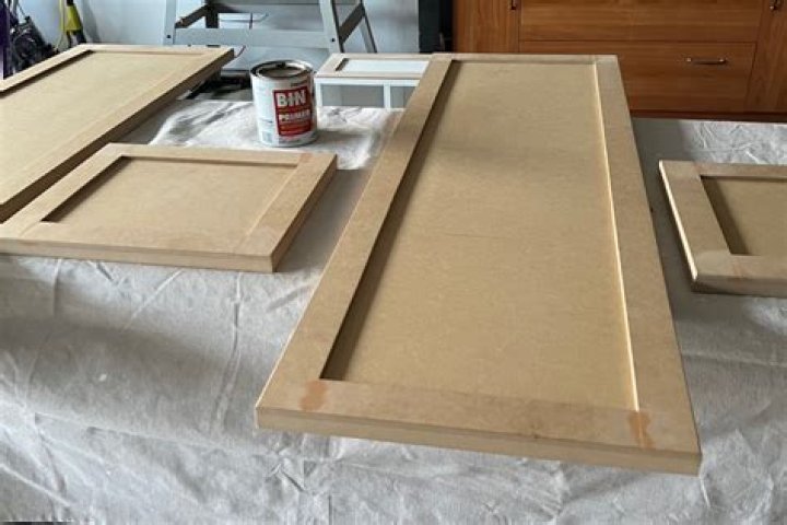 How do you paint edges with MDF