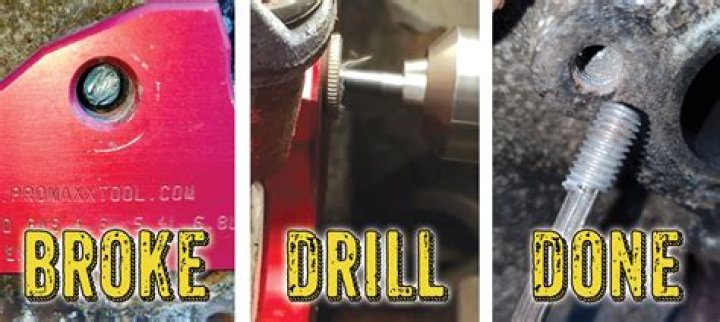 How do you remove a broken tap hole?