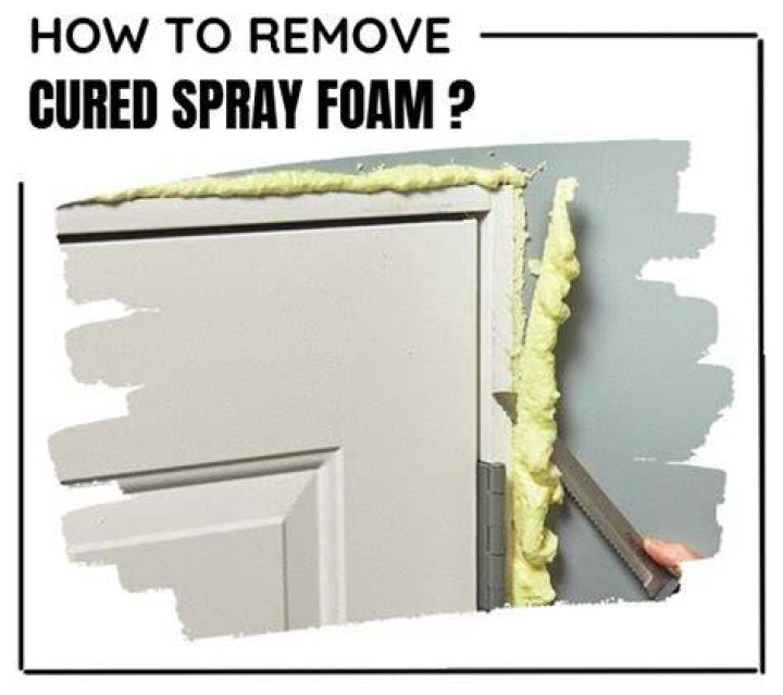 How do you remove cured spray foam?