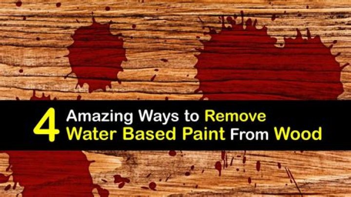 How do you remove dried water-based paint?