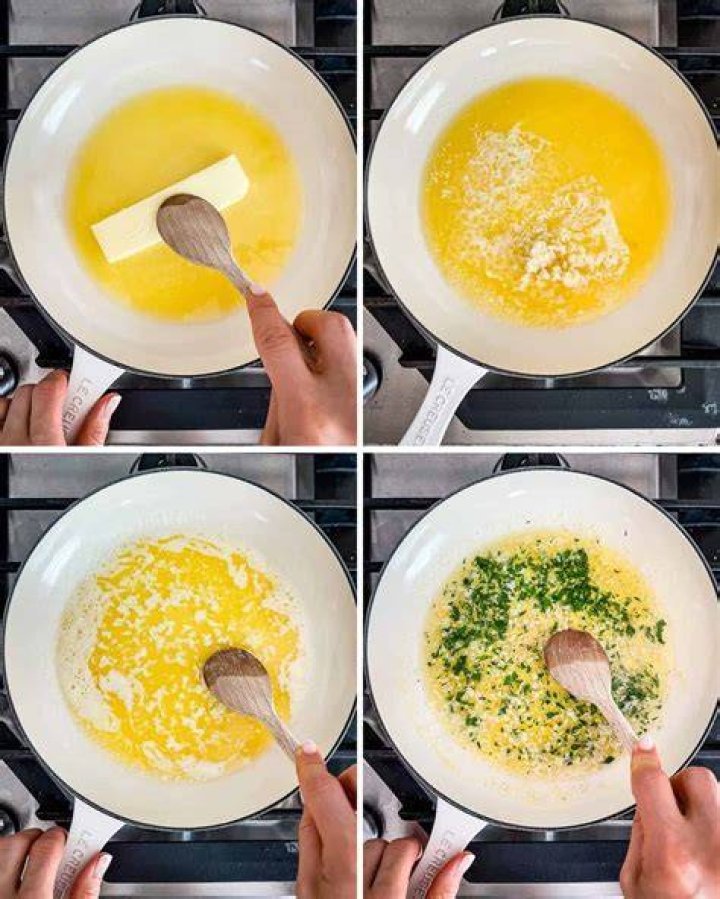 How do you remove garlic butter?