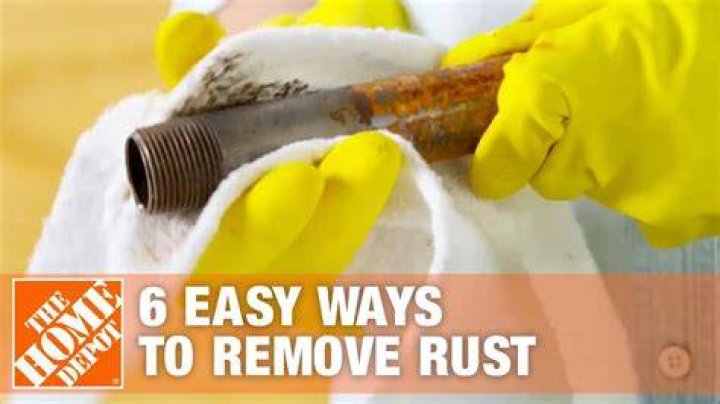 How do you remove rust from metal pipes?