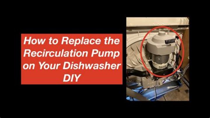 How do you replace a circulation pump on a dishwasher