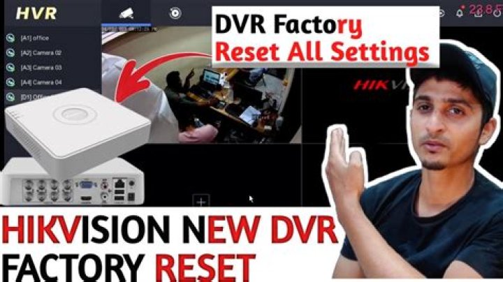 How do you reset a locked DVR?