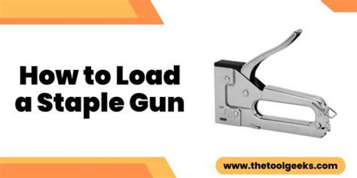 How do you reset a staple gun?