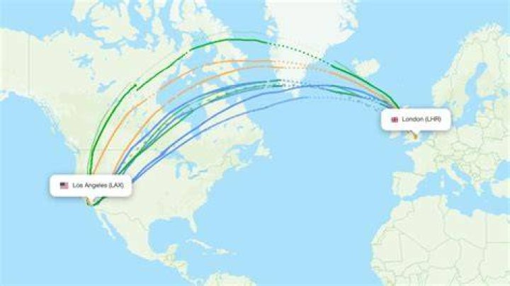 How do you show flight paths on Google Earth?