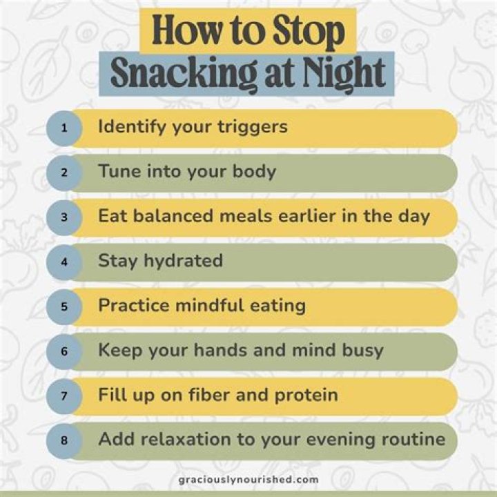 How do you train yourself to stop snacking?
