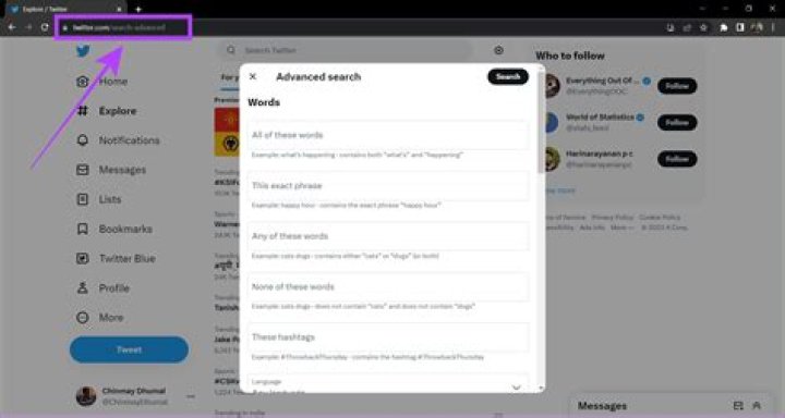 How do you use advanced twitter?