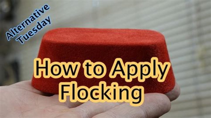 How do you use flocking paper?