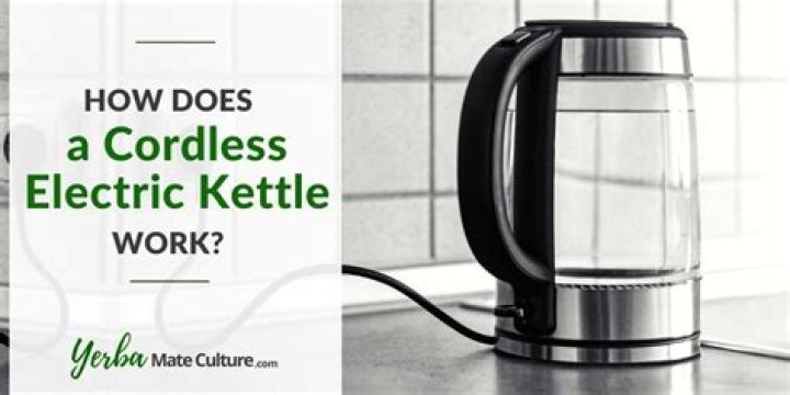 How does a cordless kettle work?