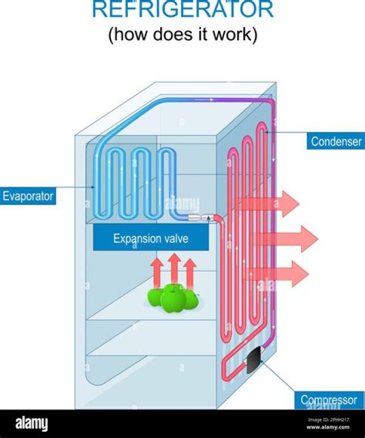 How does a refrigerator work in 3 steps?