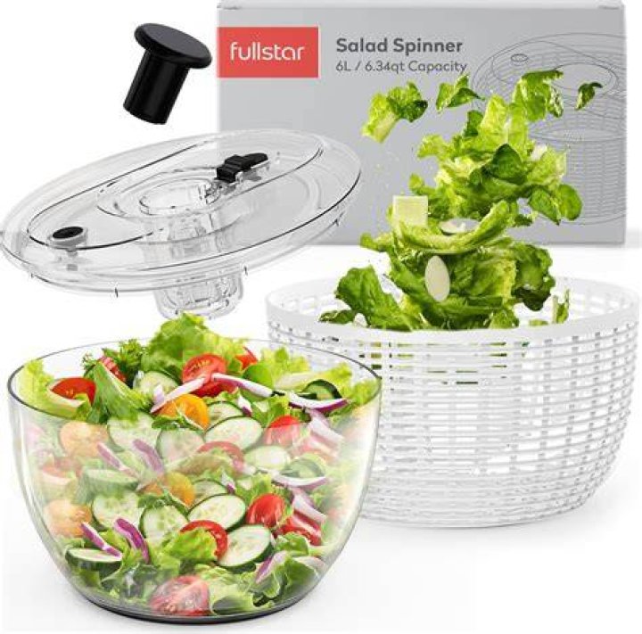 How does a salad spinner work at home?