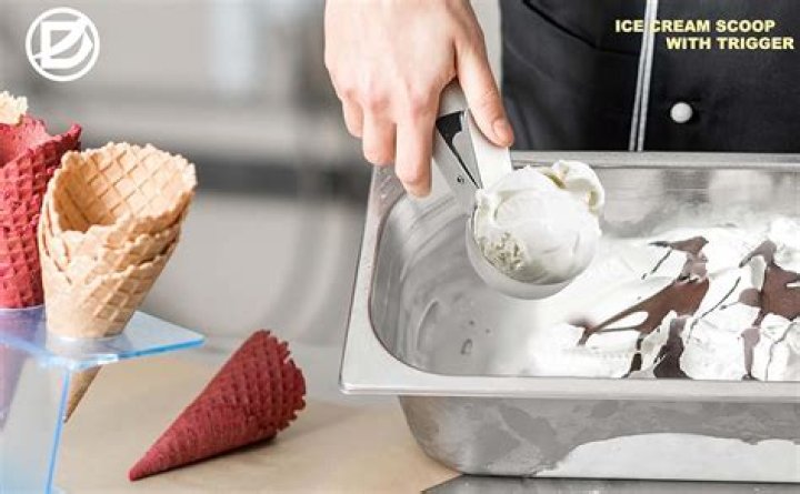 How does an ice cream scooper work?
