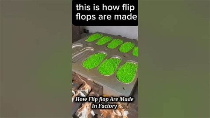 How flip flops are made