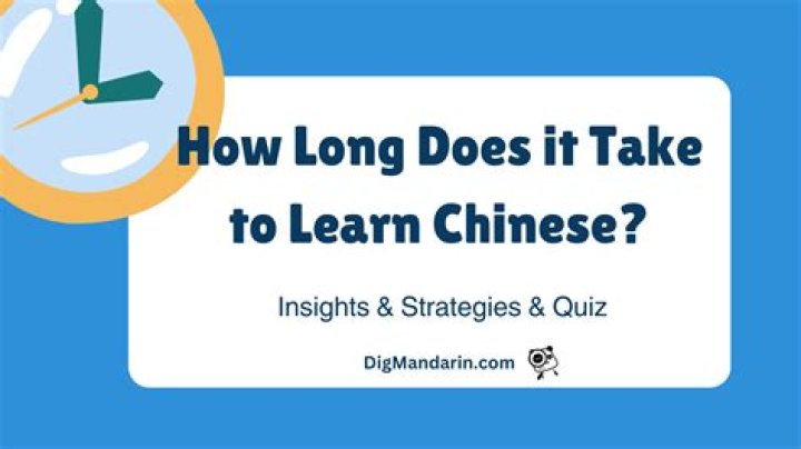 How long on average does it take to learn Mandarin?