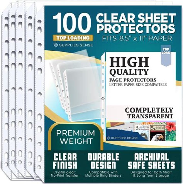 How many sheets can a sheet protector hold?