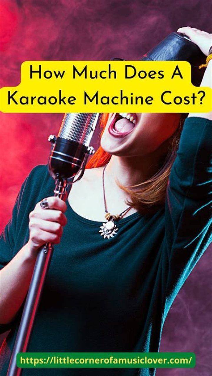 How much does a karaoke machine cost?