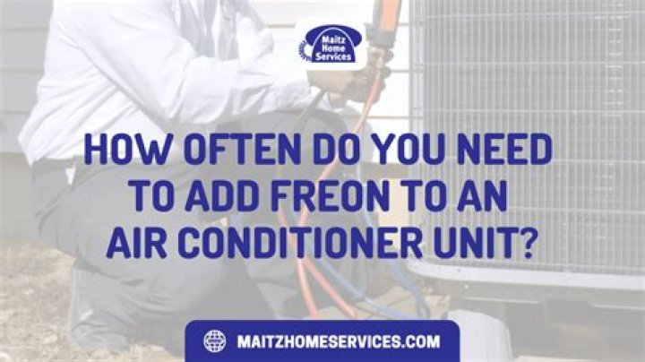 How often do window units need Freon?