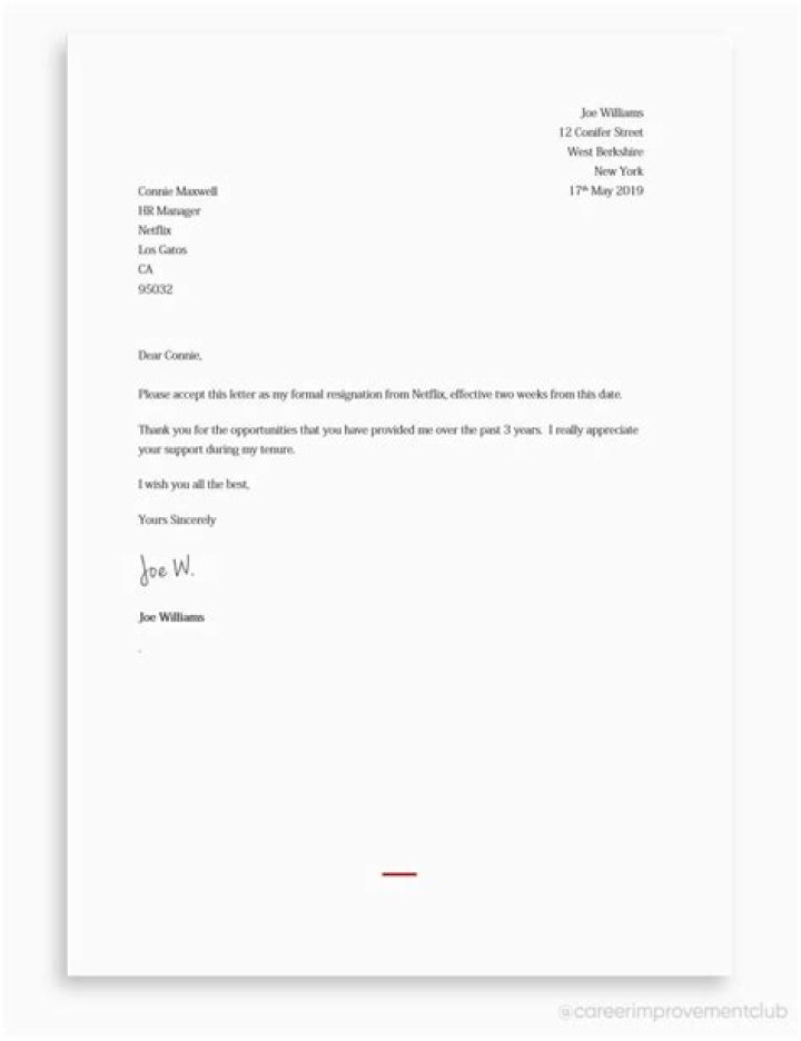 How to write a resignation letter sample?
