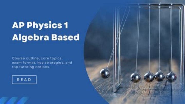 Is AP Physics 1 algebra based