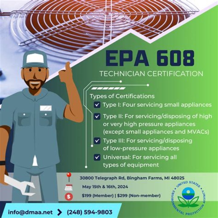 Is EPA certification the same as HVAC certification
