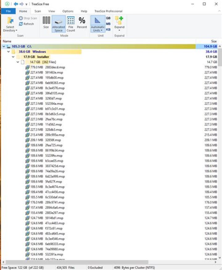 Is it safe to delete C : Windows installer