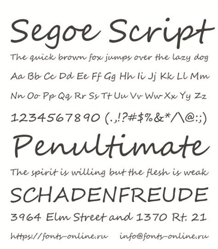 Is segoe script free?