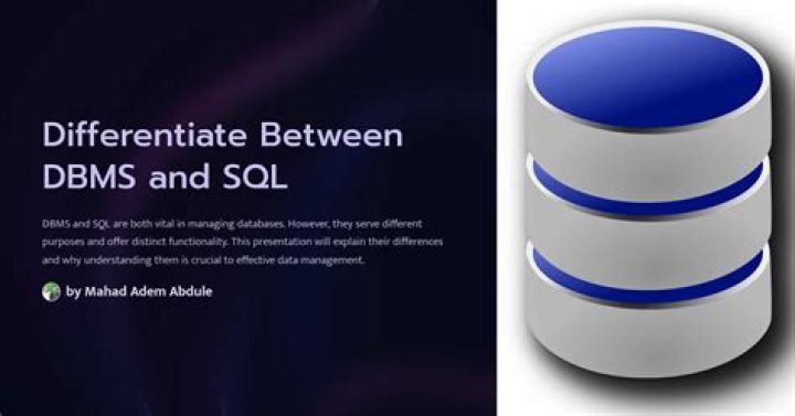 Is SQL and DBMS same