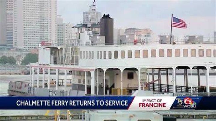 Is the Chalmette ferry working?