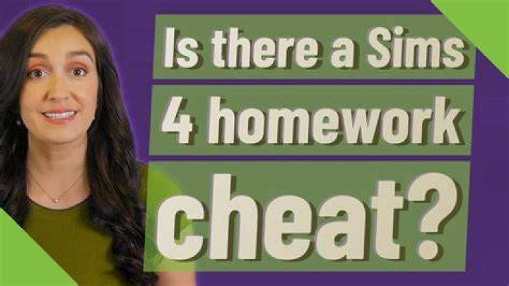Is there a Sims 4 homework cheat?