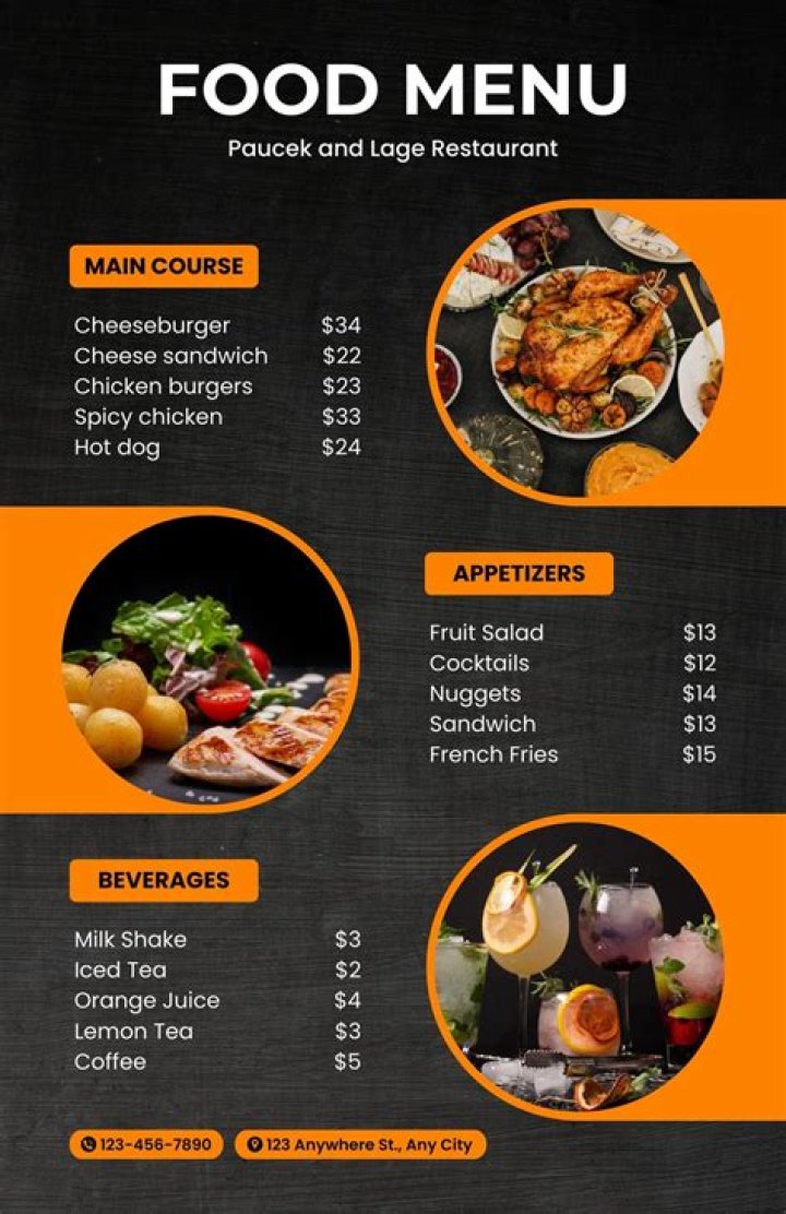 Is there a template for menus?