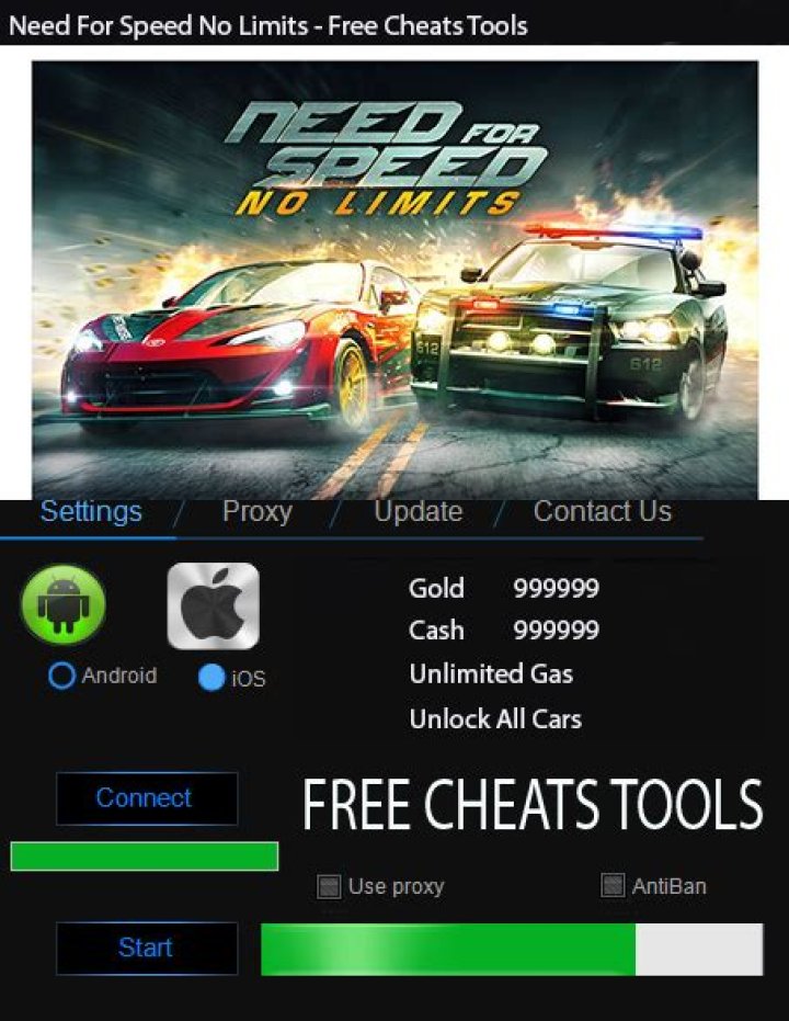 NEED FOR SPEED NO LIMITS HACK