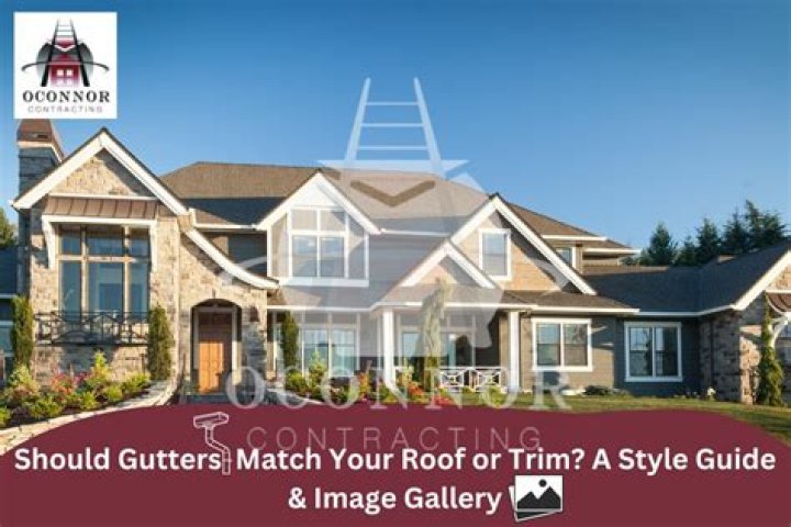 Should gutters match siding?