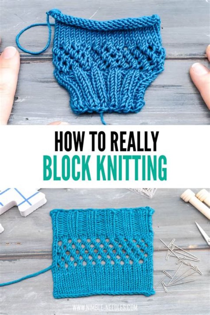Should you block knitting before seaming