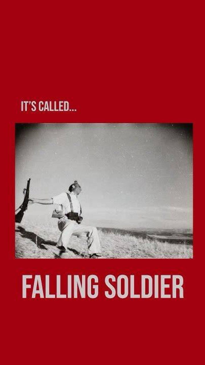 Was the falling soldier staged?