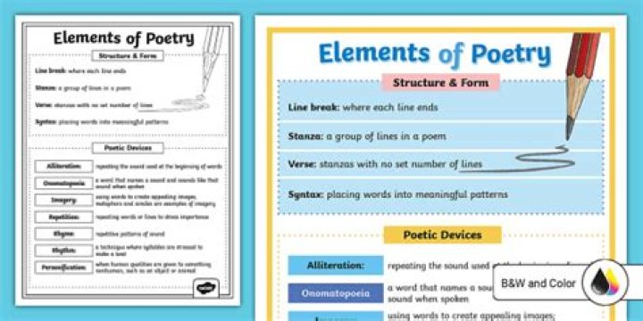 What are the basic elements of poem