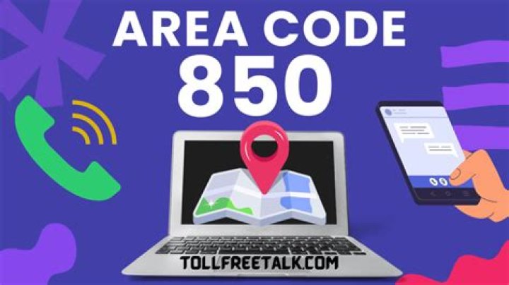 What area code is 850 cover?