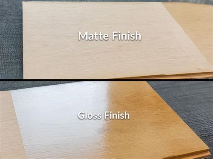 What does matte varnish look like