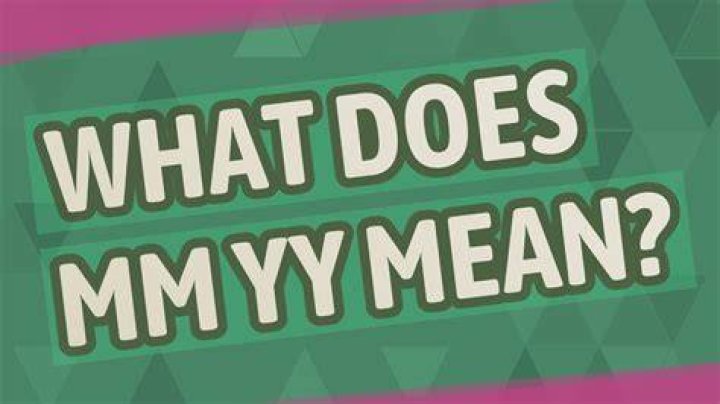 What does MMYY mean?