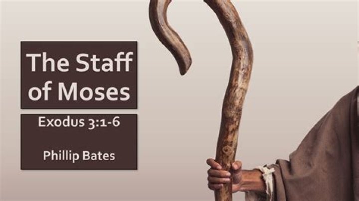What does Moses staff symbolize?