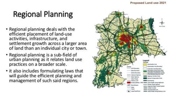 What does regional planning do?