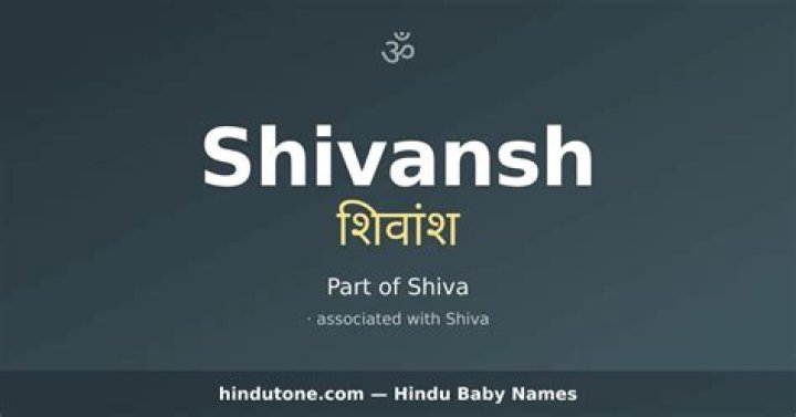 What does Shivansh mean?