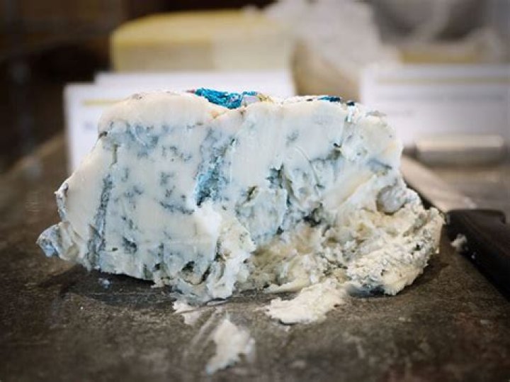 What does spoiled blue cheese look like?