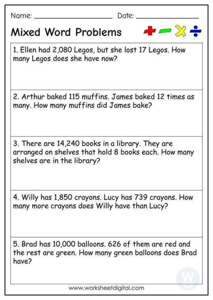 What is a 4th grade math problem?
