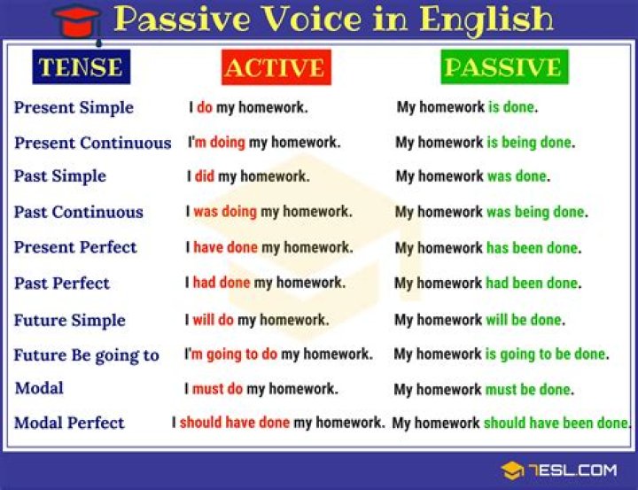 What is a passive sentence examples