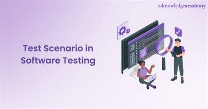 What is a test scenario in software testing with example