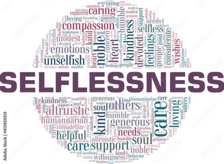 What is another word for selflessness